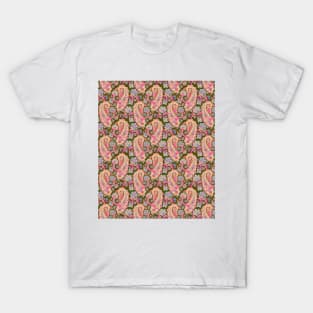 Pink ten and oliver green paisley T-Shirt